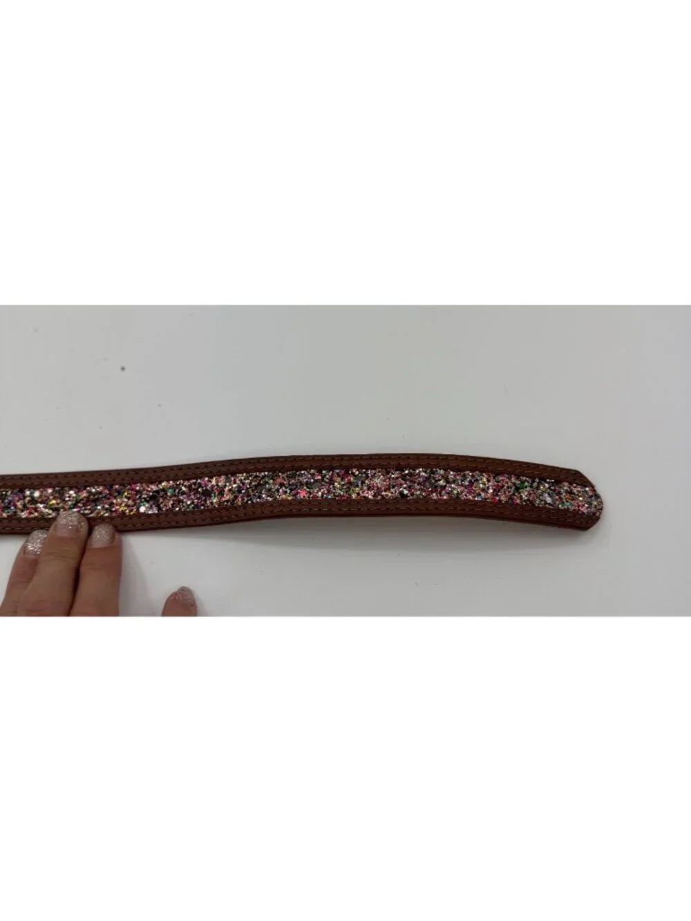 Shyanne Girls Glitter Leather Belt Set Size 20 & 24 Interchangeable Pegasus Buck